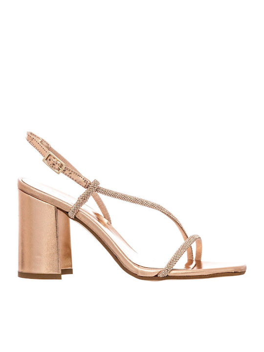 Πέδιλα με Στρας Pink Gold