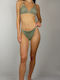 Bikini Triangle B Cup With Padding Floral Khaki