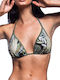 Bluepoint Padded Triangle Bikini Top Khaki Floral