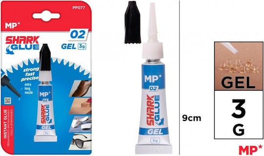 Madrid Papel Glue Gel Instant Shark Glue 3gr
