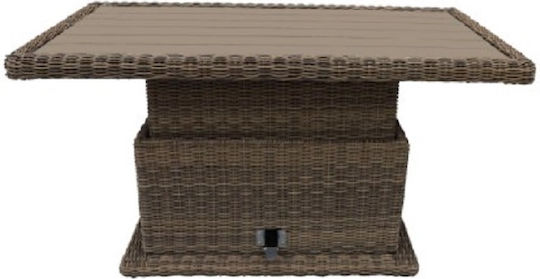 Маса Стабилна Sαrah Кафяв 150x80x65бр