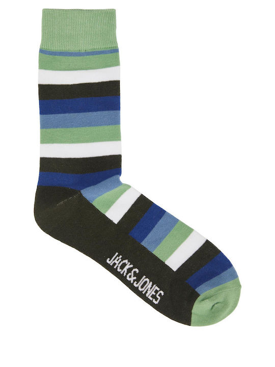 Jack & Jones Gemusterte Socken Absinthe Green 1Pack
