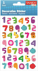 Tanex Aufkleber Numbers 42Stücke Tanex Aufkleber Numbers 42Stücke