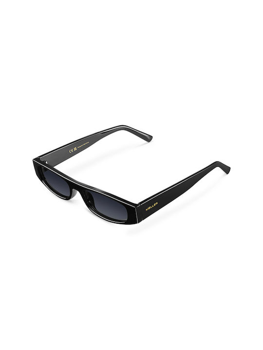 Meller Ife Sunglasses with All Black Metal Frame and Black Polarized Lens IF-TUTCAR