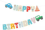 Vehicles Happy Birthday Paper Garland 2,5m., 1 pc.