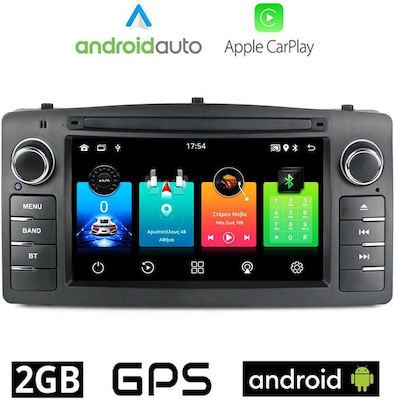 Car Audio System for Toyota Corolla 2000-2007 (Bluetooth/USB/WiFi/GPS/Apple-Carplay/Android-Auto) with Touch Screen 7"