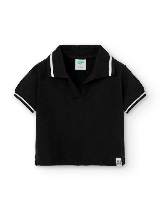 Boboli Kids' Polo Short Sleeve Black