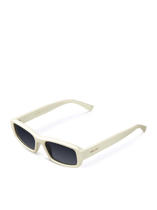Meller Barack Unisex Sunglasses with Metal Frame Off White Carbon BC-OFFWHITECAR