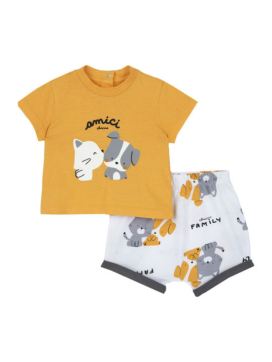Kids' Set with Shorts Summer 2pcs Orange