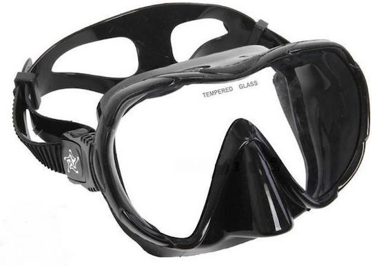 Abysstar Mască de Mare Silicon Vision în culoare Negru 63139