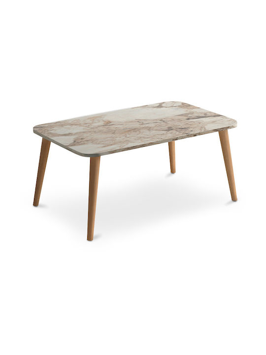 Soul Rectangular Wooden Coffee Table Natural L9...