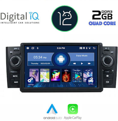 Digital IQ Car-Audiosystem für Fiat Großer Punkt / Punkt / Linie 2005-2012 (Bluetooth/USB/AUX/WiFi/GPS/Apple-Carplay) mit Touchscreen 6.1"