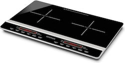 G3Ferrari G10138 Επιτραπέζια Εστία Επαγωγική Διπλή Μαύρη