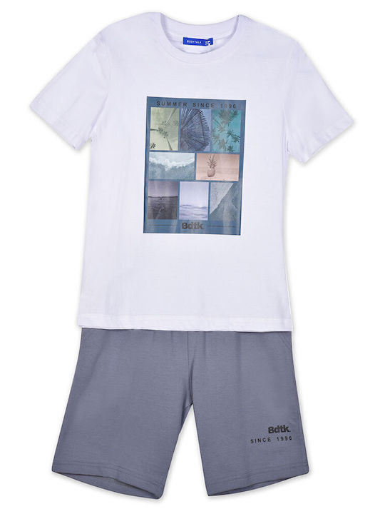 Kinder-Set mit Shorts Sommer 2Stück Weiß