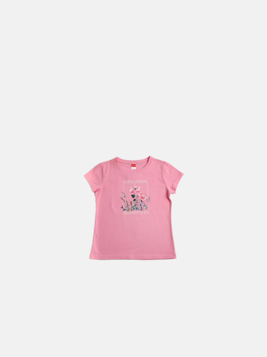 Joyce Kids Blouse Short Sleeve Pink