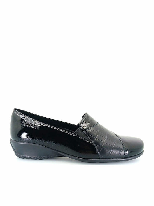 Boxer Women's Moccasins in Black Color
