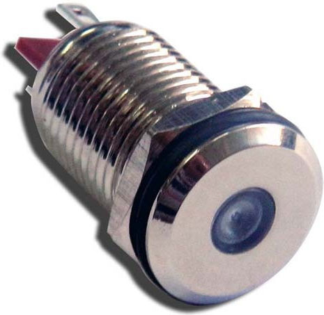 KAL Electronics Ενδεικτική Λυχνία Βιομηχανικού Τύπου Λευκή PN12-P-N-D-W-24V