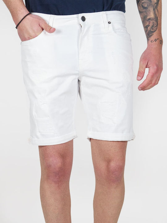 Men's Shorts Jeans White