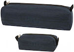 Polo Fabric Pencil Case with 1 Compartment Independence Blue