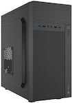 Natec Helix Micro Tower Computer Case Black