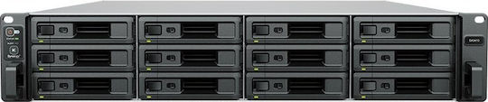 Synology SA3410 NAS Rack με 12 θέσεις για HDD/SSD και 6 θύρες Ethernet