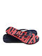 Vintage Vegan Women's Flip Flops Navy Blue