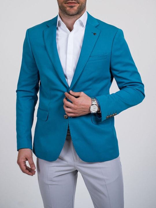 Men's Suit Jacket Regular Fit Blue