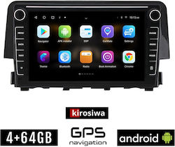 Kirosiwa Car Audio System for Honda Civic 2016+ (Bluetooth/USB/AUX/WiFi/GPS) with Touchscreen 8"