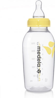 Medela Plastic Bottle with Silicone Nipple for 4+ months 250ml 1pcs