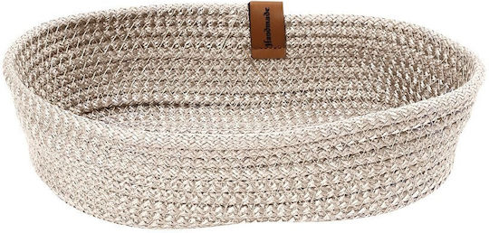 Espiel Fabric Bread Basket White 27x15cm