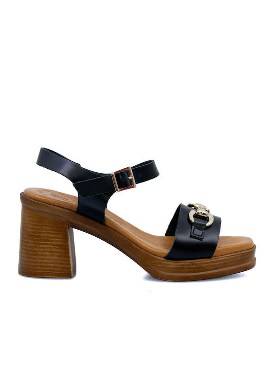 Leather Sandals Black