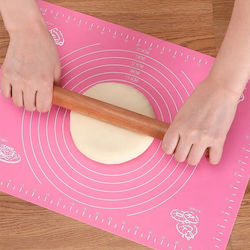 Diamandino Plastic Dough Kneading Mat Ροζ 50x70cm
