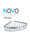 Viospiral Novo Milan Wall-mounted Sponge Holder Metallic Silver