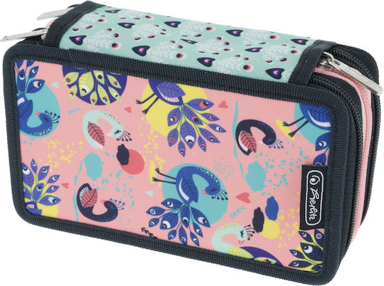 Herlitz Fancy Peacock Ученически Несесер 31 Бройки Многоцветен