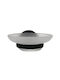 Viospiral Glass Soap Dish Wall Mounted Black