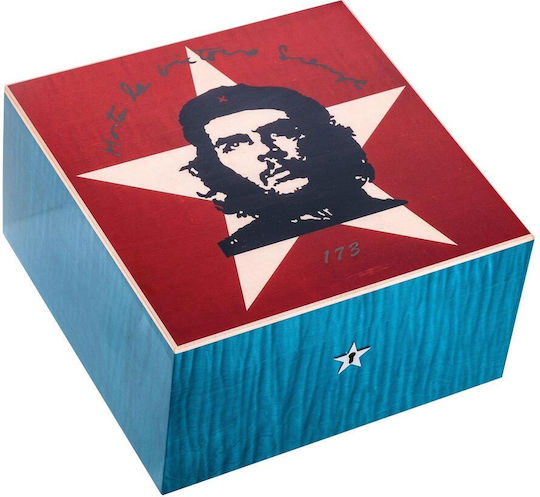 Elie Bleu Ξύλινος Υγραντήρας Πούρων με Υγρόμετρο 25.2x25.2x13.4εκ.