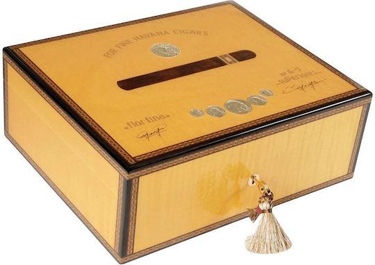 Elie Bleu Holz Befeuchter für Zigarren mit Hygrometer 30cmx24.5cmx11.5cmcm.