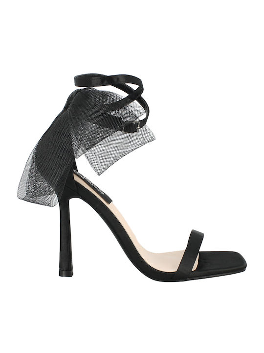 IQ Shoes Υφασμάτινα Πέδιλα Μαύρα