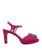Suede Sandals Fuchsia