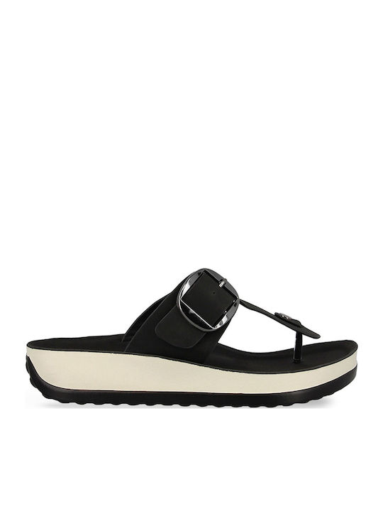 Anatomic Women's Synthetic Leather Platform Shoes Black