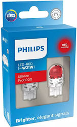 Philips Ultinon Pro6000 Lamps W21W LED Red 2pcs Philips Ultinon Pro6000 Lamps W21W LED Red 2pcs
