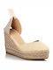 Envie Shoes Platforme dama în stil espadrile Bej