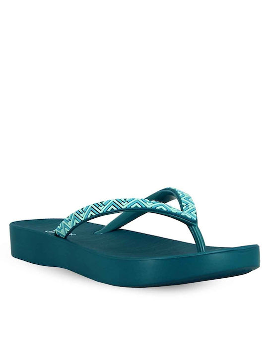 Parex Frauen Flip Flops in Türkis Farbe