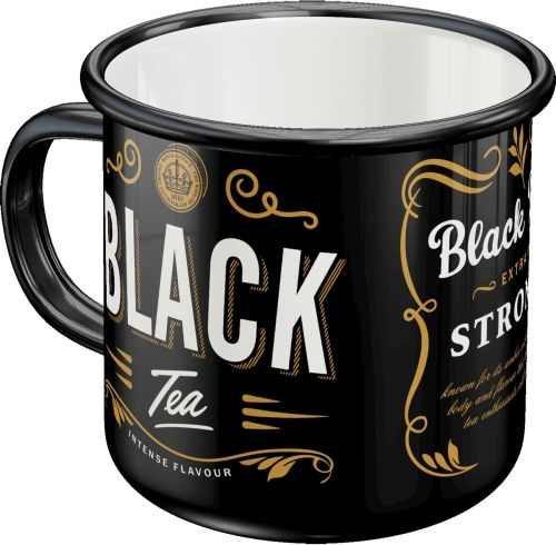 Nostalgic Art Black Tea Чаша Емайл Черен 360мл 43224