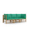 Canapea Tree-Seater Exterior Bambus cu Perne 193x69x65cm