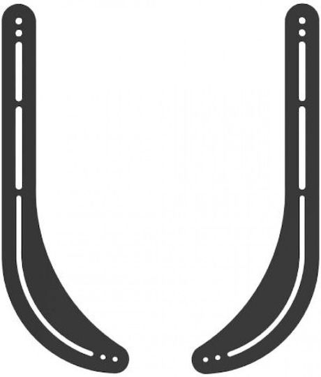 Jollyline Βάσεις Ηχείων Τοίχου Jl41763 (Σετ 2 Τεμαχίων) σε Μαύρο Χρώμα