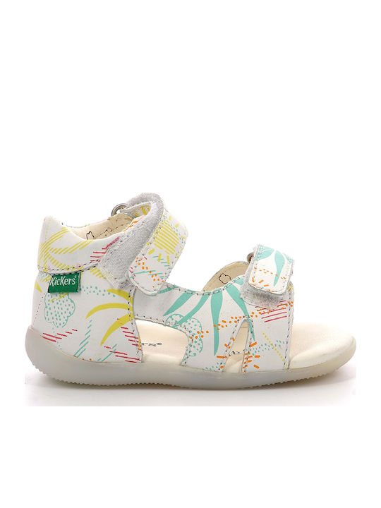 Kickers Sandale Copii Anatomici Albe
