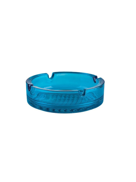 Uniglass Glass Cigarette Ashtray Blue