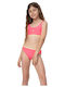 4F Kinder Badeanzug Bikini Orange