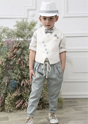 Mi Chiamo Βαπτιστικό Κοστούμι με Γιλέκο για Αγόρι 5τμχ